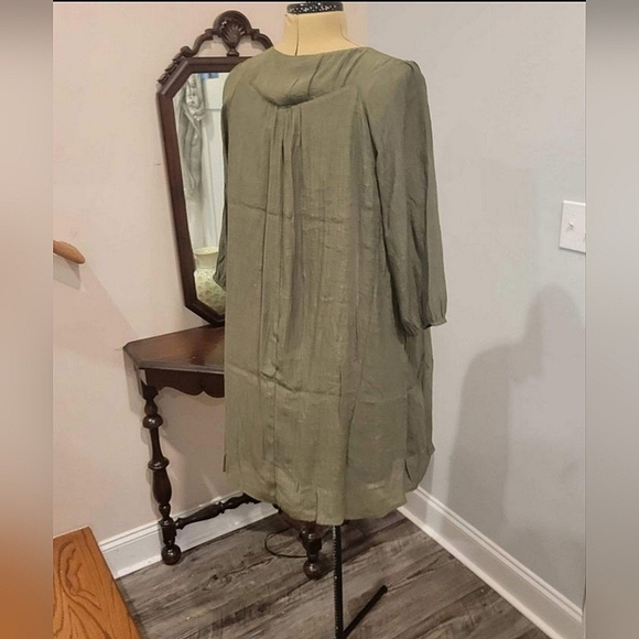 NWT 2X Green Crochet Front Dress - Picture 5 of 9